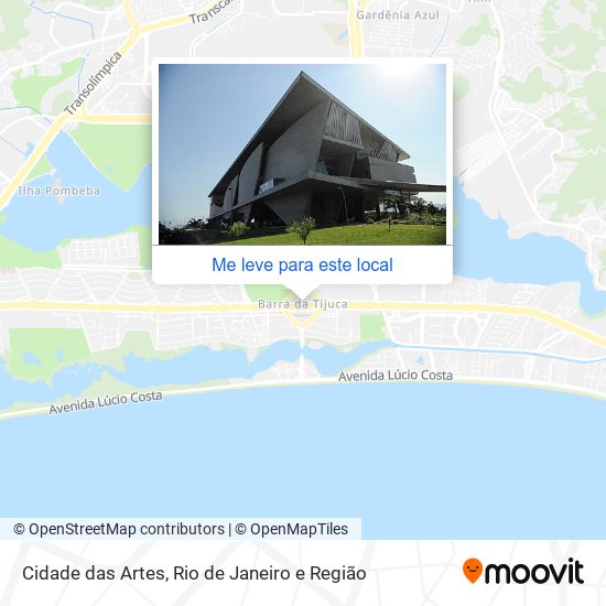 Cidade das Artes mapa