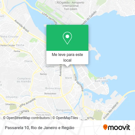 Passarela 10 mapa