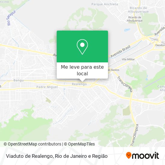 Viaduto de Realengo mapa