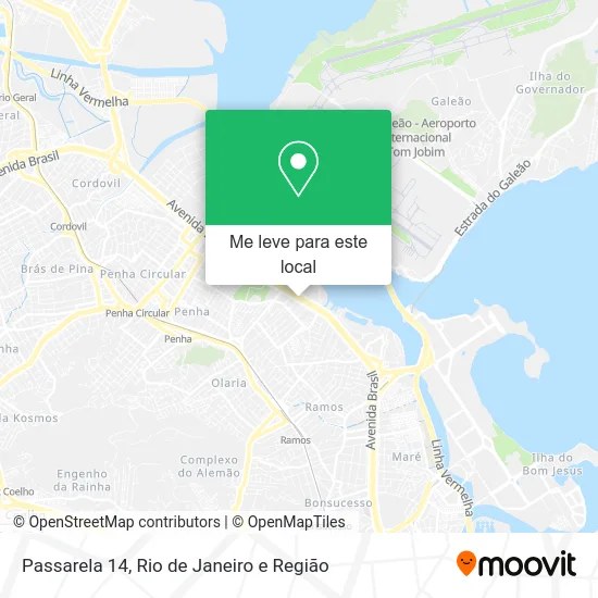 Passarela 14 mapa
