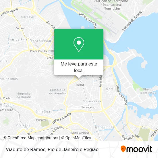 Viaduto de Ramos mapa