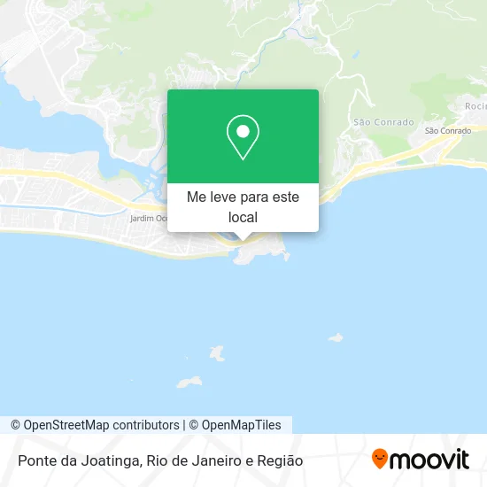 Ponte da Joatinga mapa