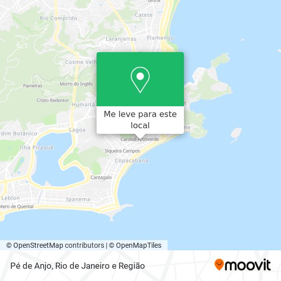 Pé de Anjo mapa