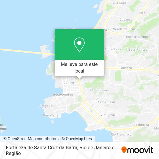 Fortaleza de Santa Cruz da Barra mapa