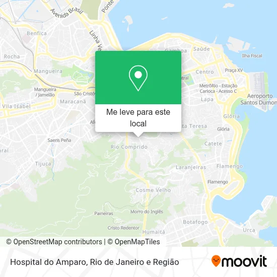 Hospital do Amparo mapa