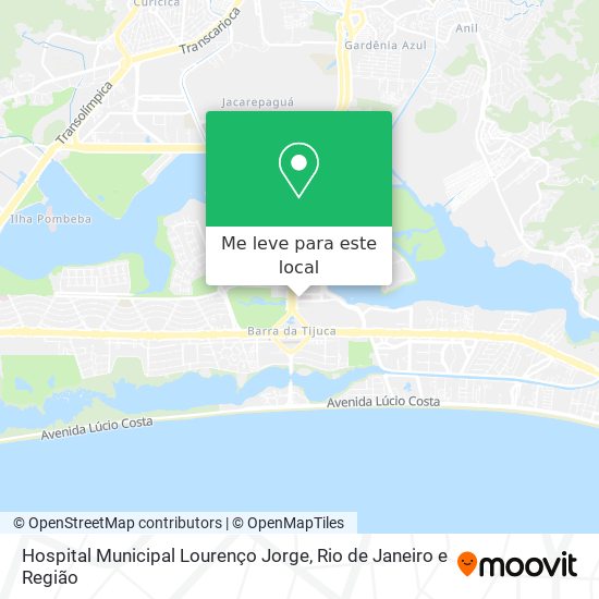 Hospital Municipal Lourenço Jorge mapa