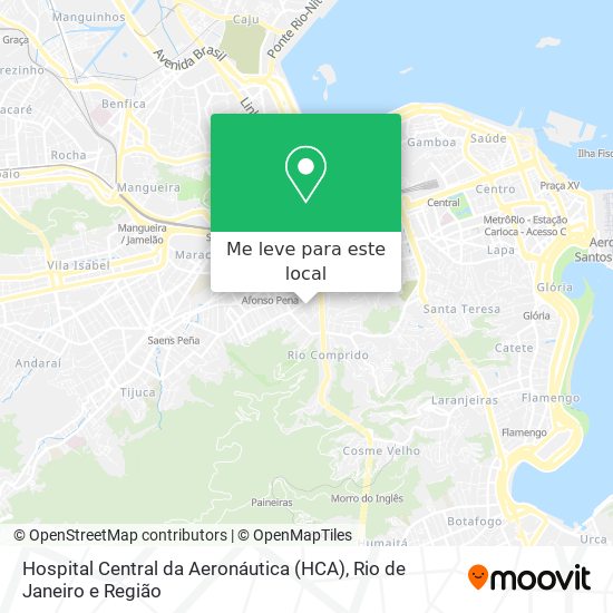 Hospital Central da Aeronáutica (HCA) mapa