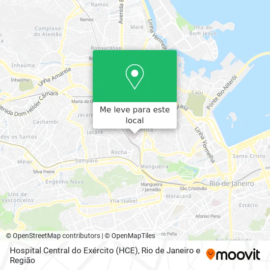 Hospital Central do Exército (HCE) mapa