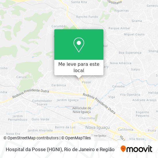 Hospital da Posse (HGNI) mapa