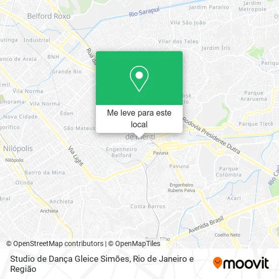 Studio de Dança Gleice Simões mapa