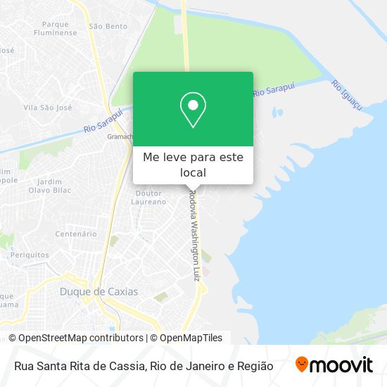Rua Santa Rita de Cassia mapa