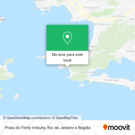 Praia do Forte Imbuhy mapa