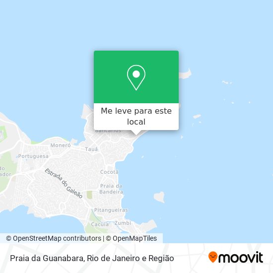 Praia da Guanabara mapa