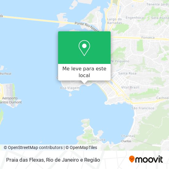 Praia das Flexas mapa