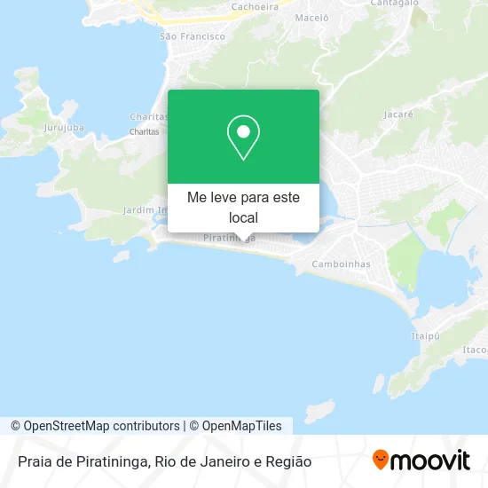 Praia de Piratininga mapa