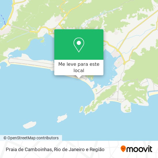 Praia de Camboinhas mapa
