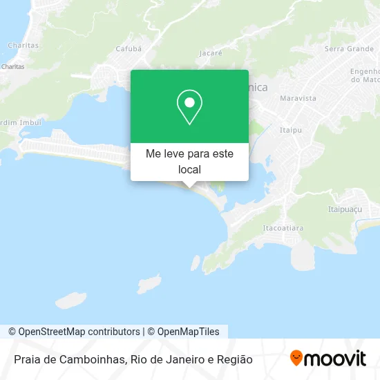Praia de Camboinhas mapa