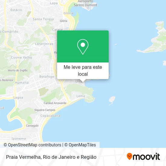 Praia Vermelha mapa