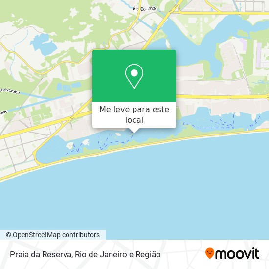 Praia da Reserva mapa