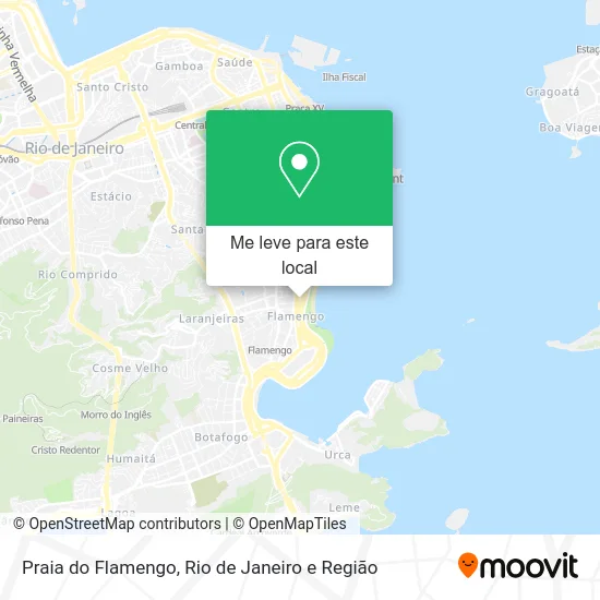 Praia do Flamengo mapa