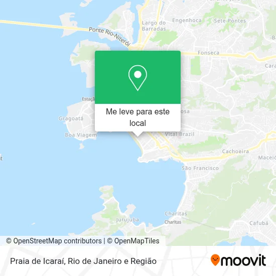 Como chegar até Praia de Icaraí em Niterói de ônibus ou barca?