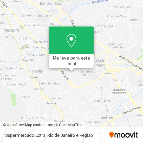 Supermercado Extra mapa