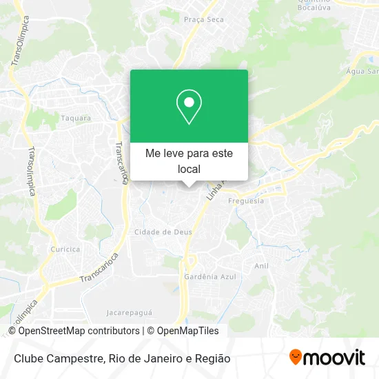 Clube Campestre mapa