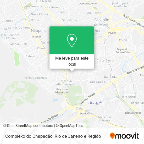 Complexo do Chapadão mapa