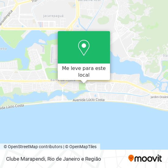 Clube Marapendi mapa