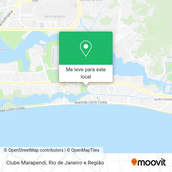 Clube Marapendi mapa