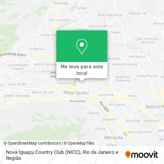 Nova Iguaçu Country Club (NICC) mapa