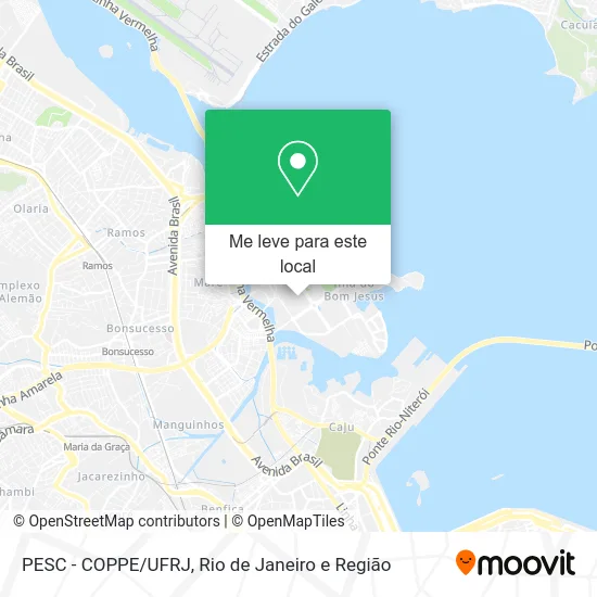 PESC - COPPE/UFRJ mapa