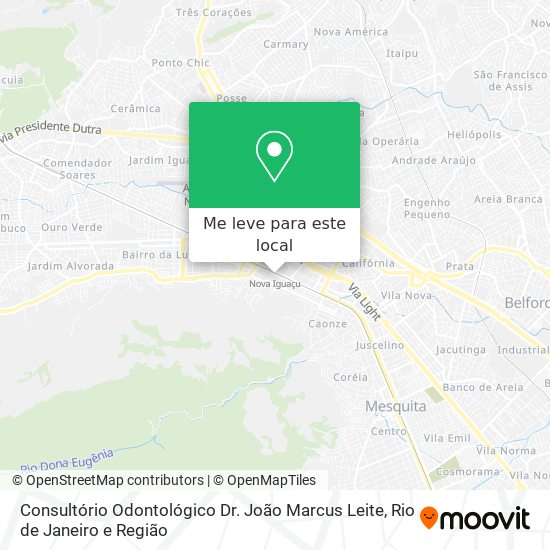 Consultório Odontológico Dr. João Marcus Leite mapa