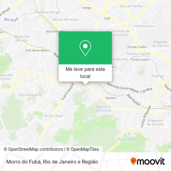 Morro do Fubá mapa