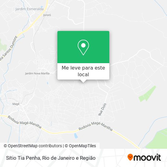Sítio Tia Penha mapa