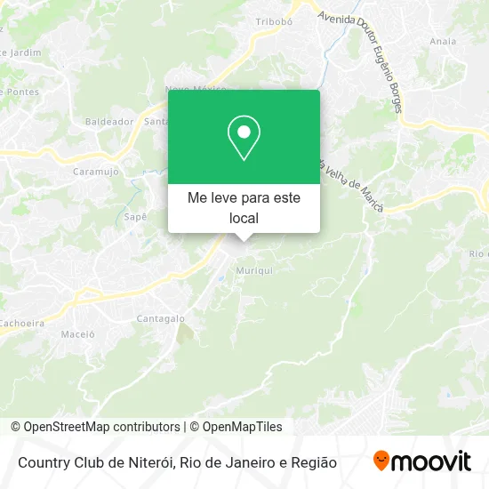 Country Club de Niterói mapa