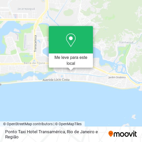 Ponto Taxi Hotel Transamérica mapa