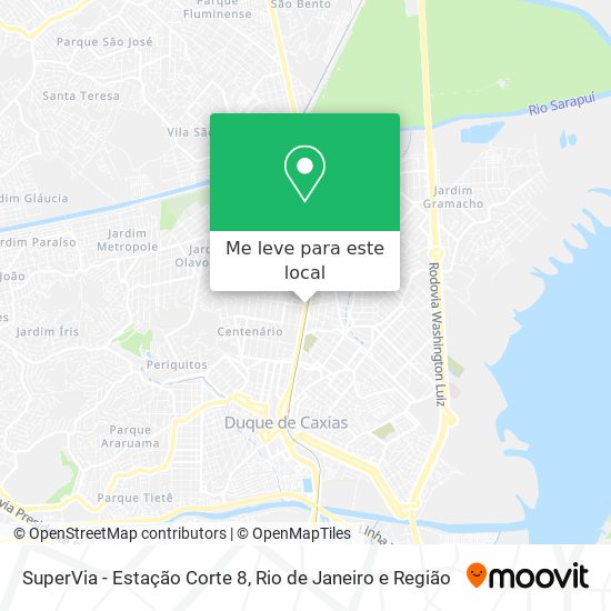 SuperVia - Estação Corte 8 mapa