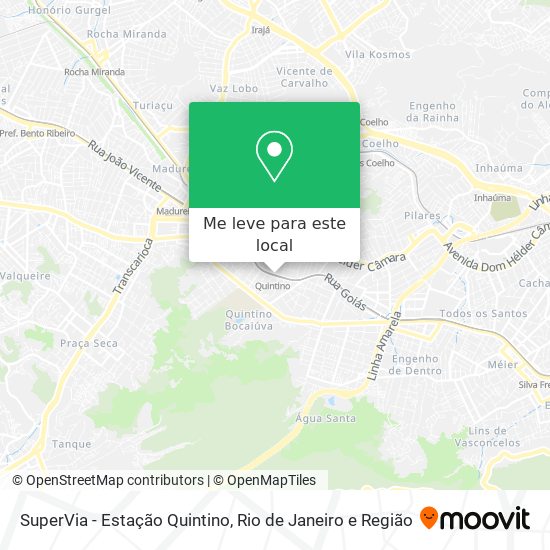 SuperVia - Estação Quintino mapa