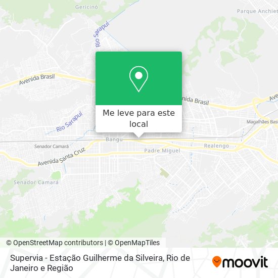 Supervia - Estação Guilherme da Silveira mapa