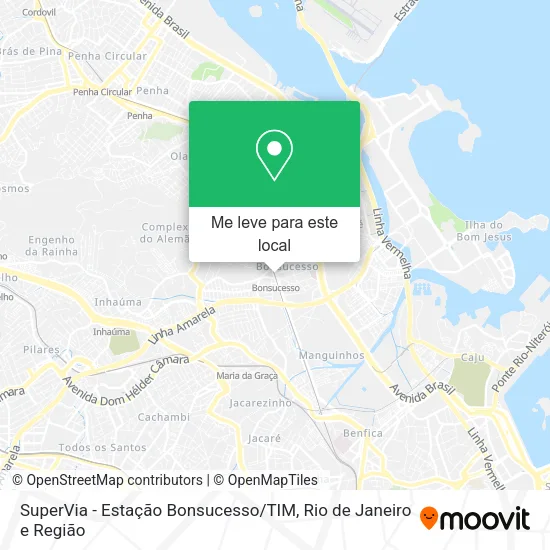 SuperVia - Estação Bonsucesso / TIM mapa