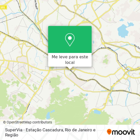 SuperVia - Estação Cascadura mapa