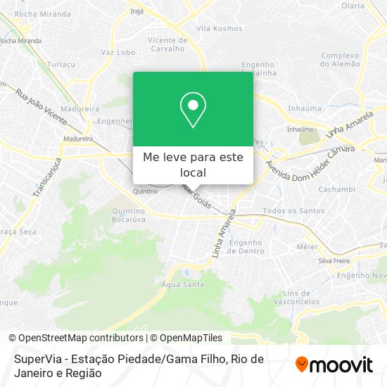 SuperVia - Estação Piedade / Gama Filho mapa