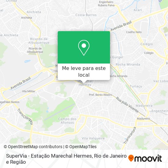 SuperVia - Estação Marechal Hermes mapa