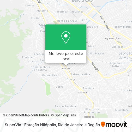 SuperVia - Estação Nilópolis mapa
