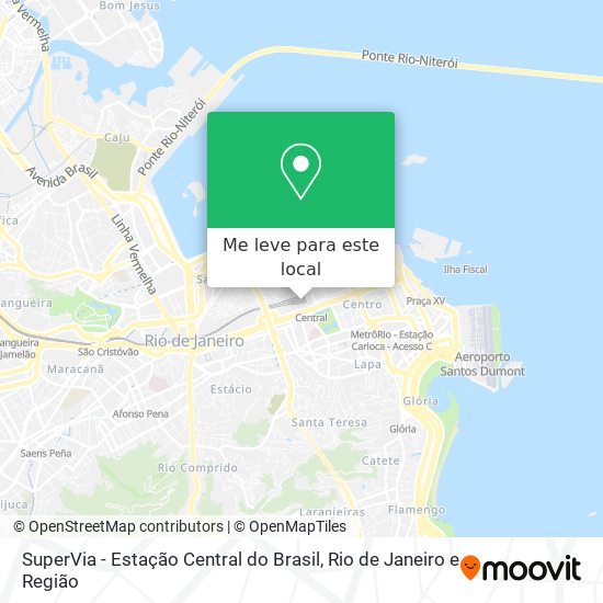 SuperVia - Estação Central do Brasil mapa