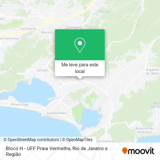 Bloco H - UFF Praia Vermelha mapa