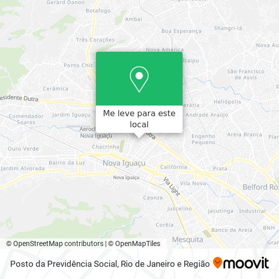 Posto da Previdência Social mapa