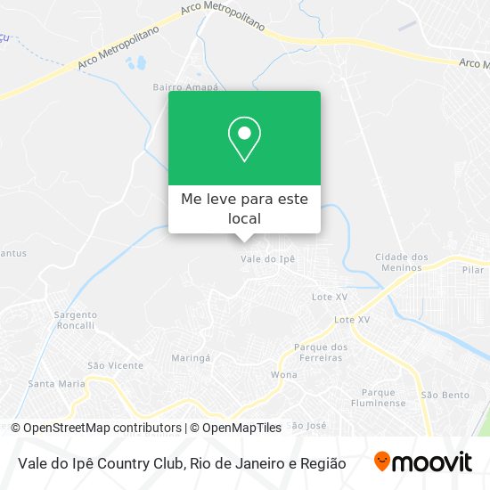 Vale do Ipê Country Club mapa