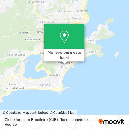 Clube Israelita Brasileiro (CIB) mapa